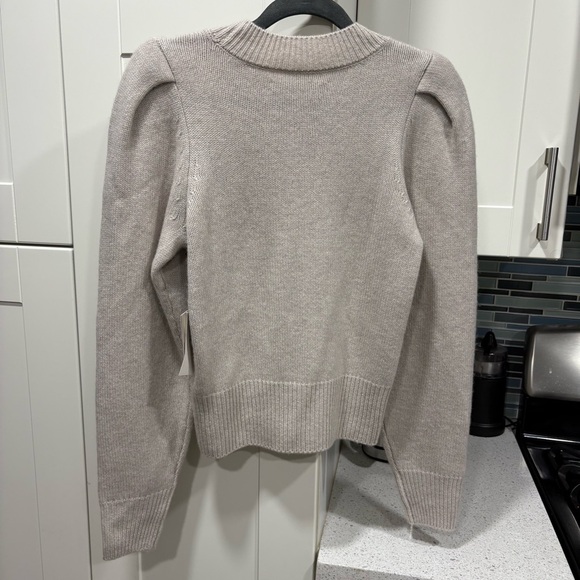 NWT Mayson The Label Cashmere blend puff sleeves sweater - Picture 6 of 6